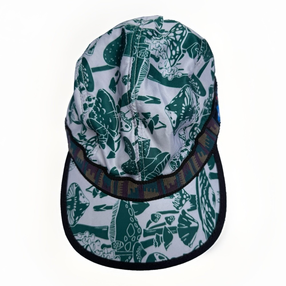 KAVU Synthetic Strapcap Baseball cap Hat Green Mushroom Troop Adjustable Small